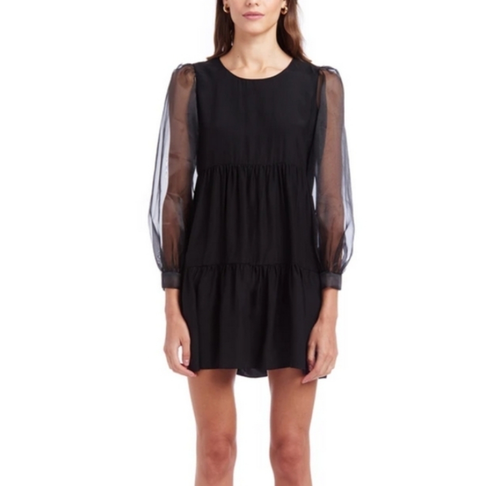 AMANDA UPRICHARD BLACK ELAINA DRESS  NEW WITH TAGS